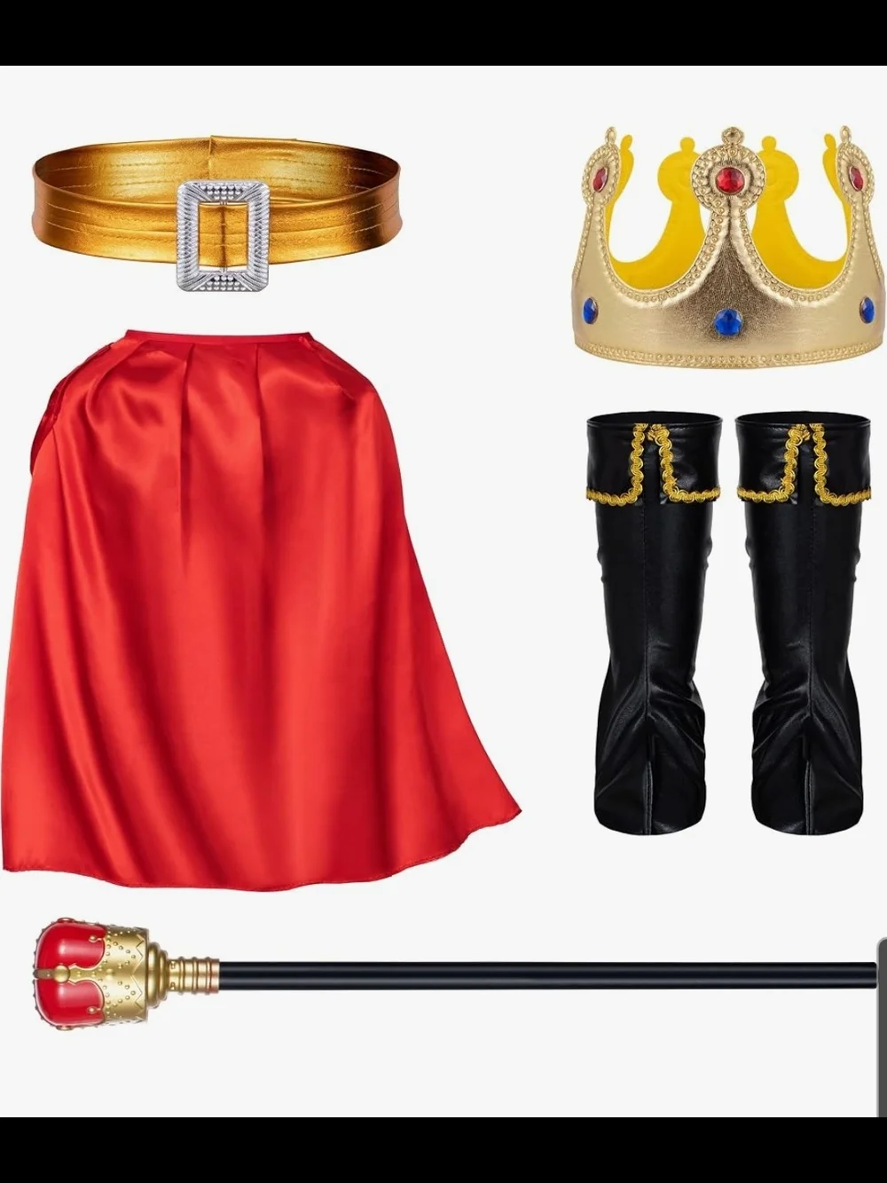 Royal Prince Costume for Kids - Blue, Red & Gold Fits 3 Year Olds